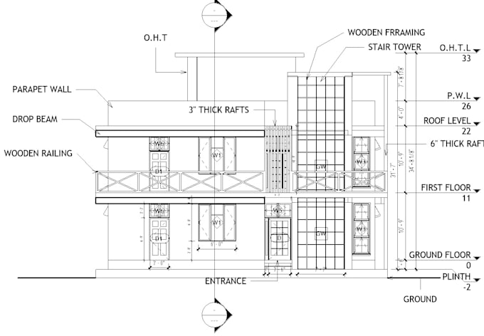 draft detail architectural drawings