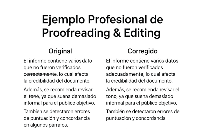 expert spanish text editing and proofreading
