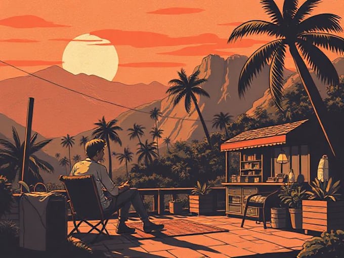 draw a retro vintage comic illustration