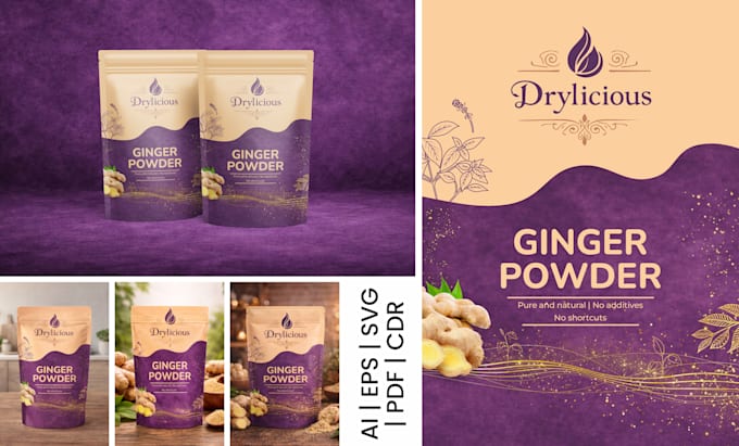 design premium product packaging, label and box design