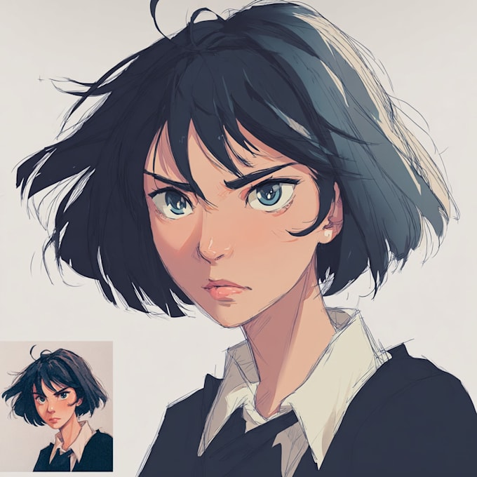 draw you an anime portrait or icon