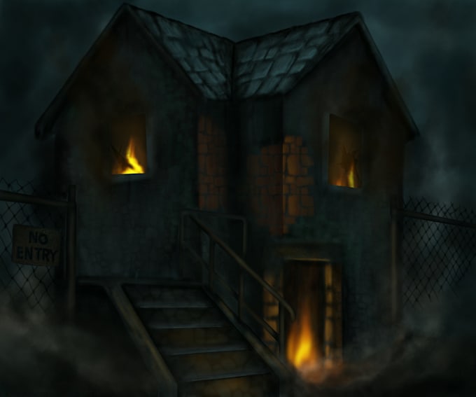 create haunting horror illustrations and key art