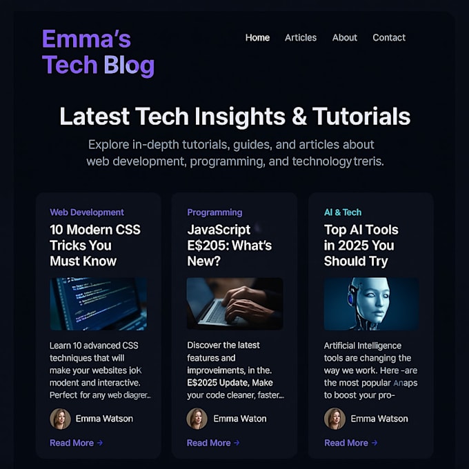 design a professional HTML CSS website