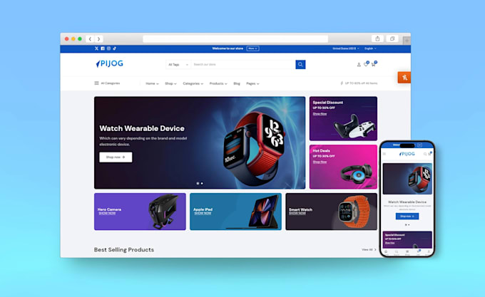build premium shopify store or shopify website design