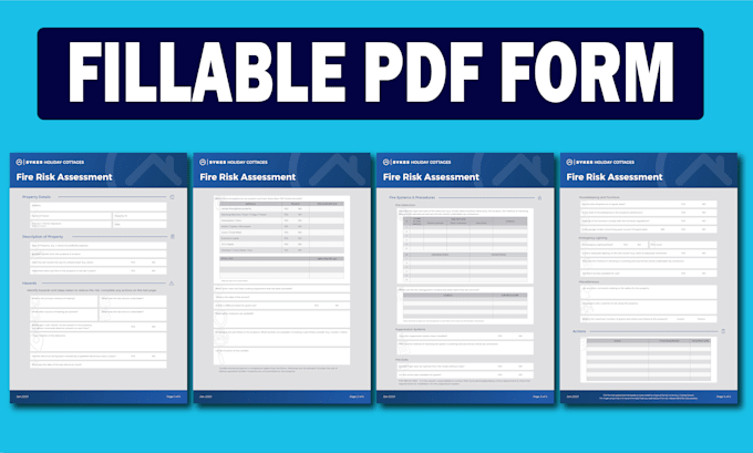 create and design fillable PDF form or interactive adobe form