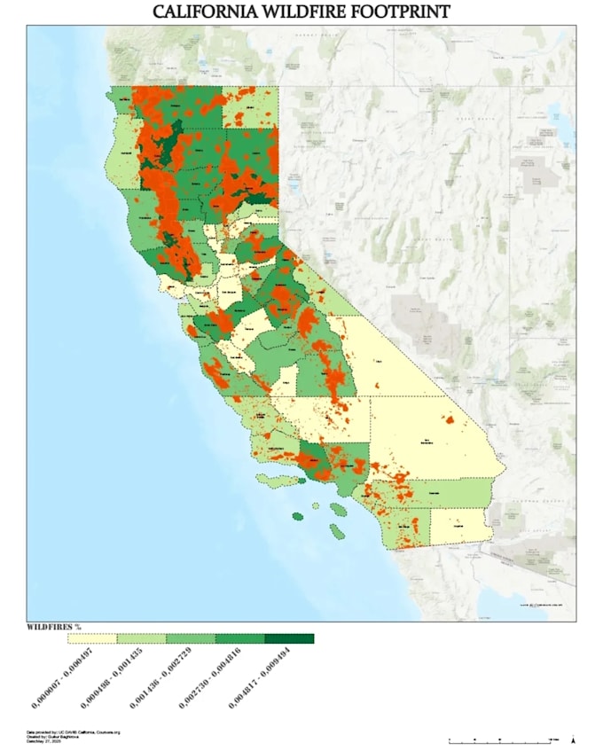 create professional gis maps and spatial visualizations, imagery analysis