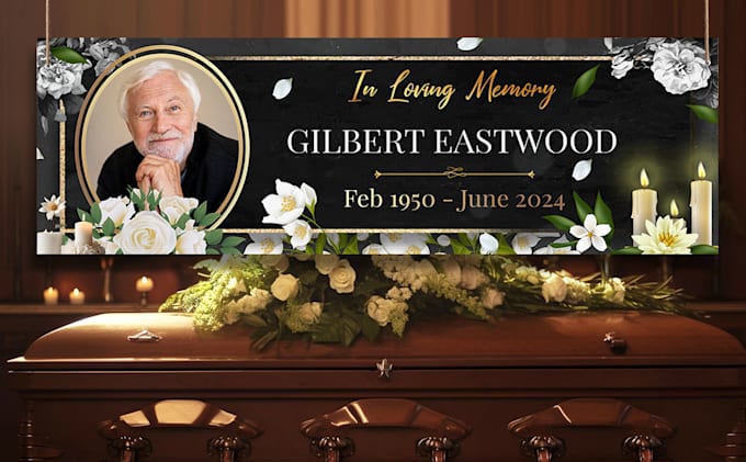 design a funeral flyer within 12 hours