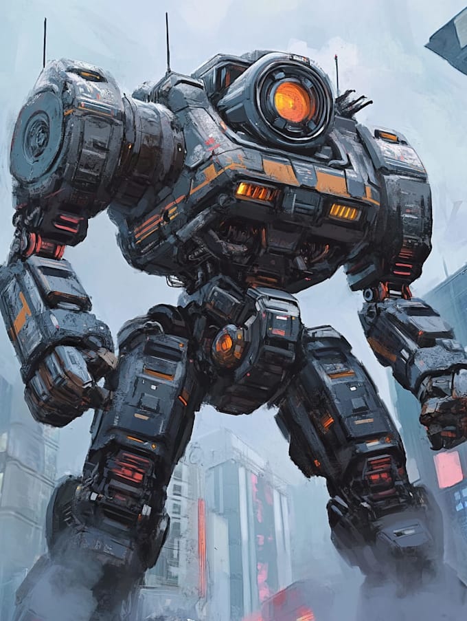illustrate your mecha, robot and armored characters
