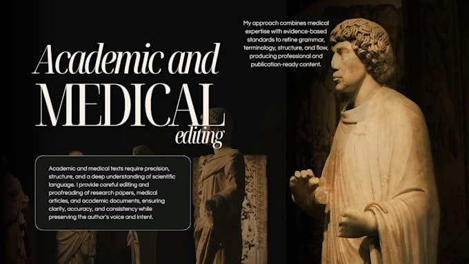 edit and proofread medical and academic documents