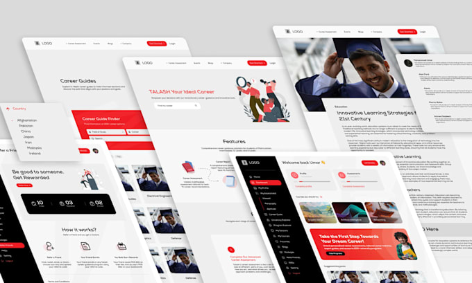 design modern website UI UX in figma