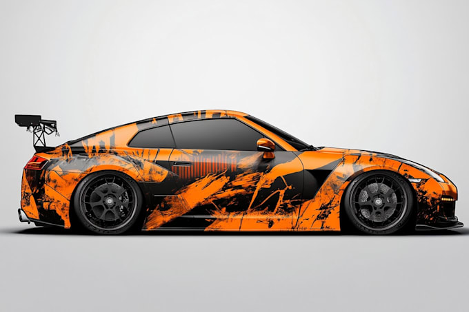 design car wrap and vector wrap, any vehicle wrap