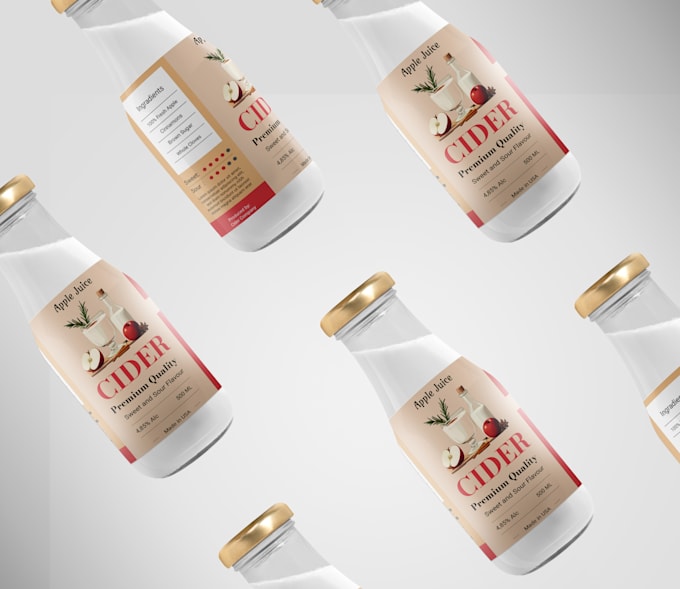 design professional bottle, jar, or packaging labels