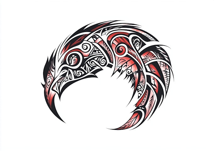 design small tribal tattoo with elegant pattern