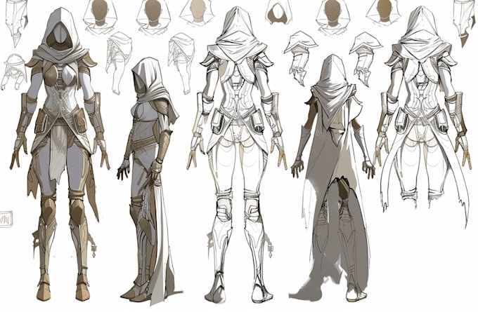 do character and concept sketch for you