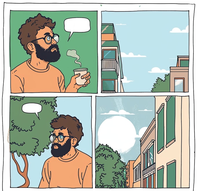 do flat or color your illustration and comic
