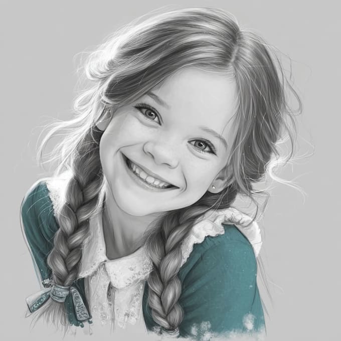 draw your portrait in charming disney animation style