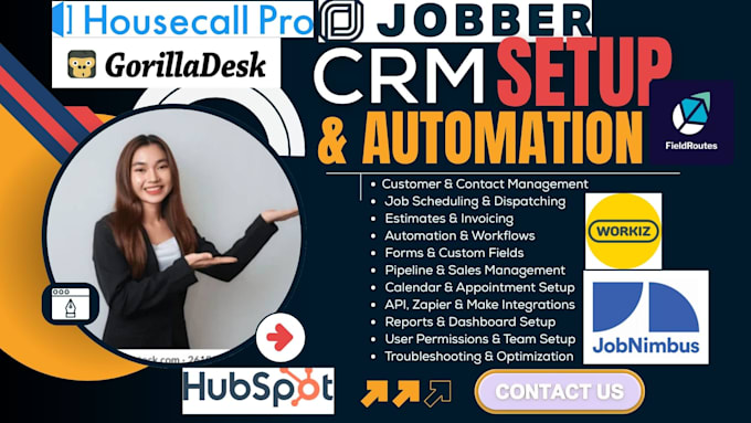 jobber gorilladesk gohighlevel hubspot housecall zapier workiz jobnimbus procore