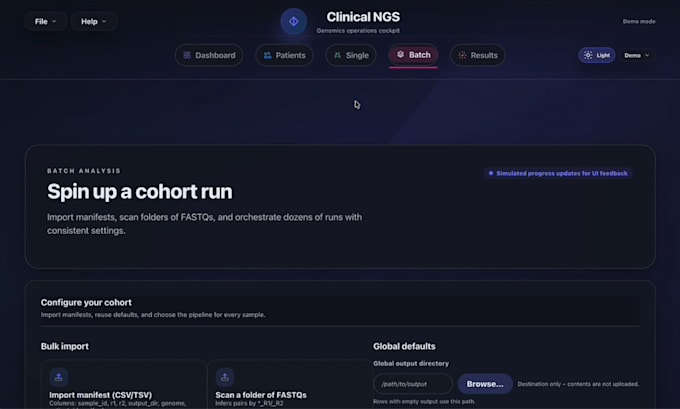 build bioinformatics apps and dashboards in r shiny, python, or react