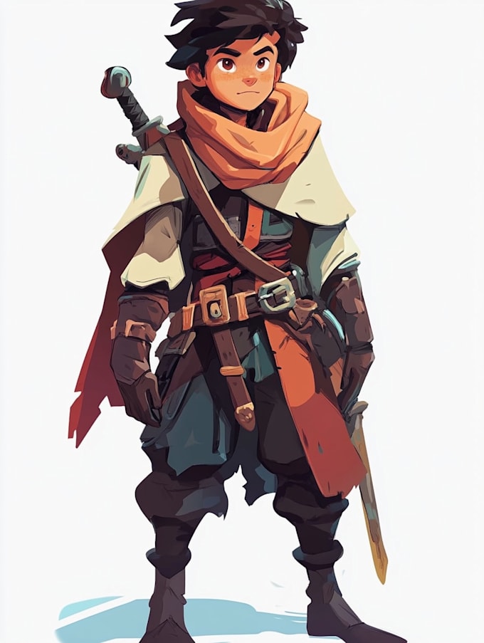Do 2d character design, 2d game character, concept by Fredyfarrington ...