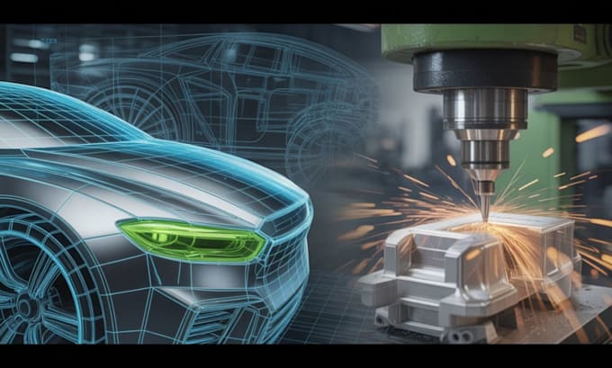 2d 3d cad modeling cnc machine engineering prototyping product ...