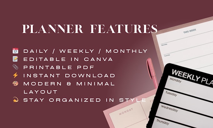 create general printable planner of your choice