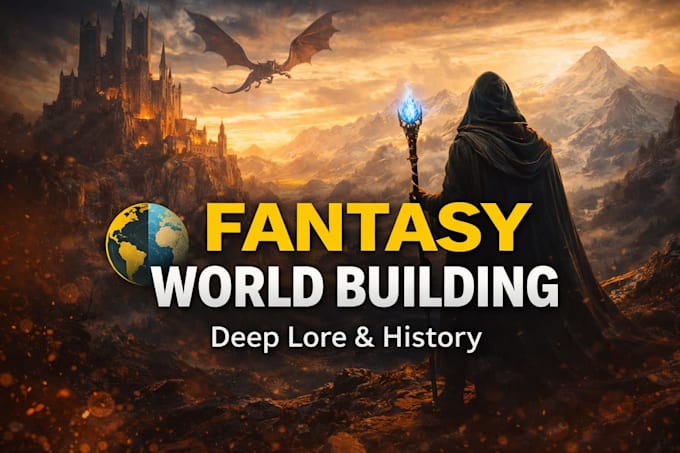 create a detailed fantasy world building with deep lore