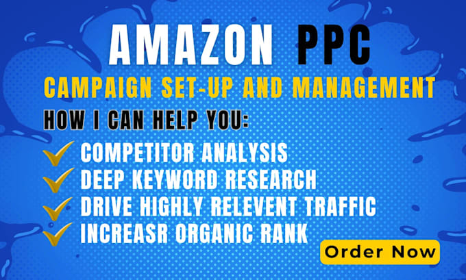 setup, manage and optimise amazon PPC campaigns amazon fba ppc ads campaign