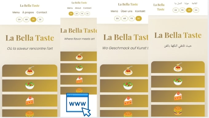 create a multilingual restaurant menu website with free hosting and qr code