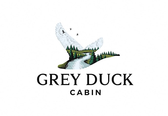 design unique nature, mountain logo