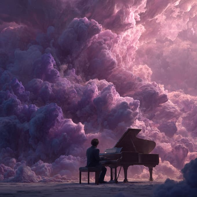 create a dreamy surreal or fantasy music cover