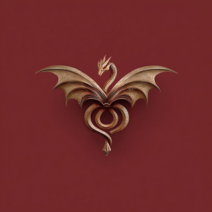 draw an fantasy book novel series logo