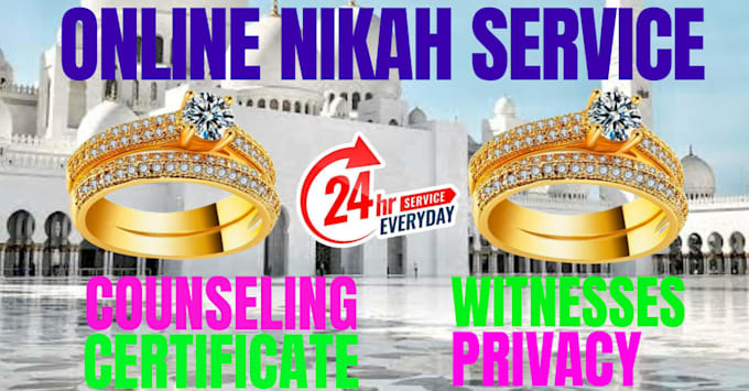 conduct your online nikah ceremony with witnesses and imam