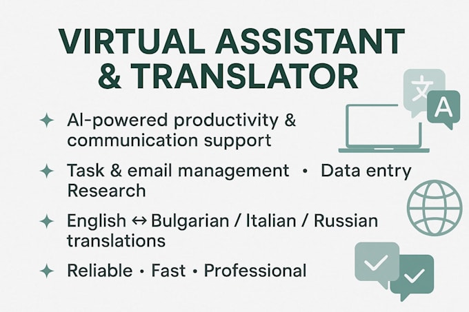 be you ai virtual assistant for emails, excel and content support