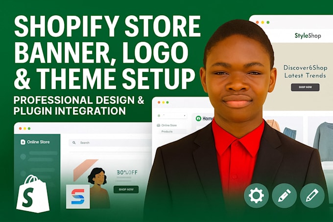 Shopify Smartstore Logo Create a stunning shopify store banner logo theme setup and plugin ...