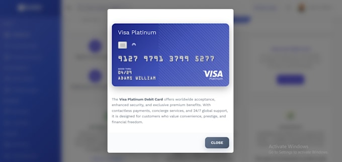 build online banking website