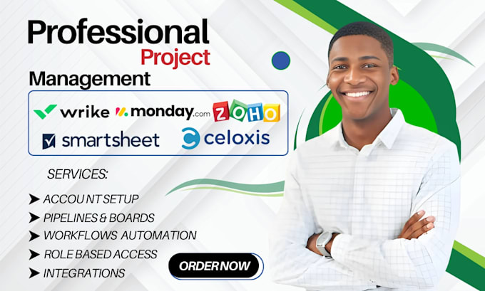setup smartsheet celoxis zoho cliniko project management monday crm automation