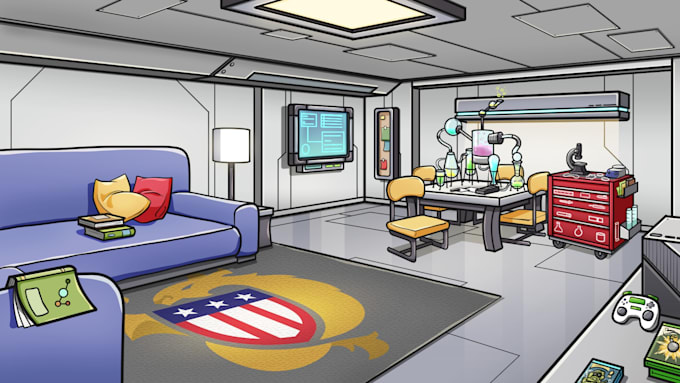 create hand drawn backgrounds for your visual novel or game