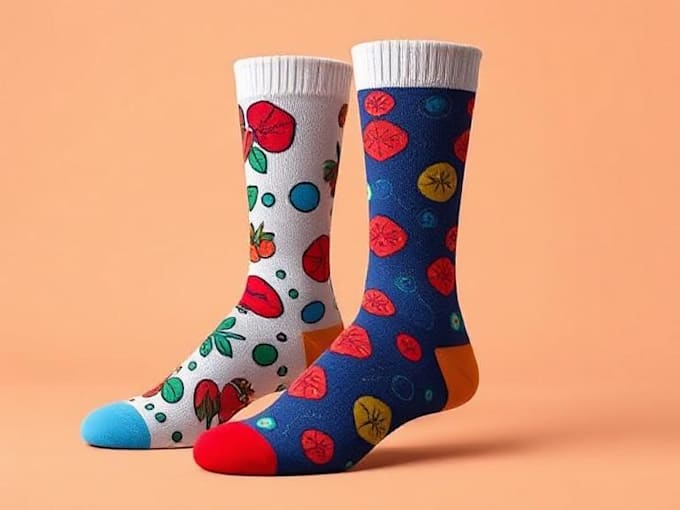 design unique socks design for your brand