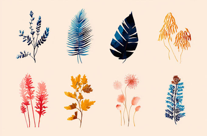 design a unique botanical boho logo