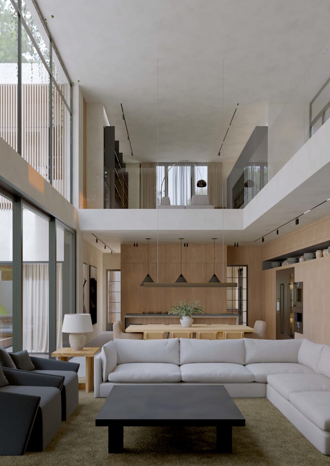 create interior and architectural 3d rendering for you