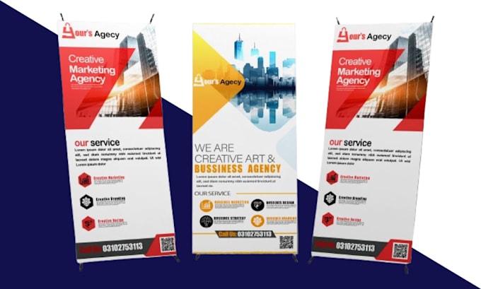 design an attractive roll up banner, or retractable banner