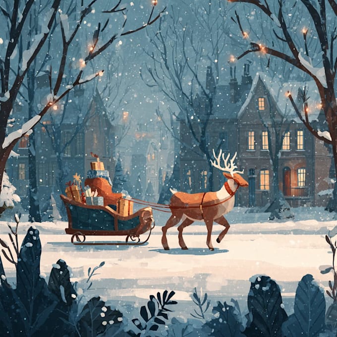 design christmas themed illustration