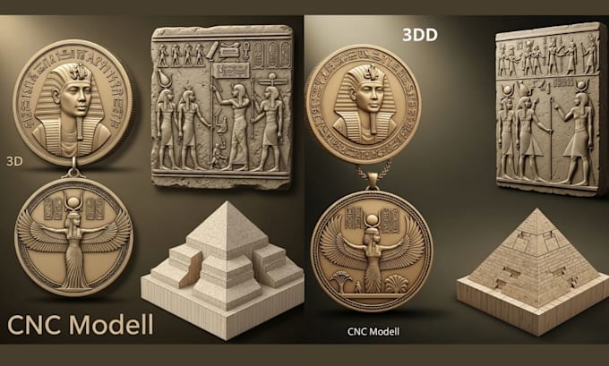create custom 3d coin, medallion, bas relief, and cnc model from your reference