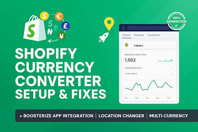 setup or fix shopify currency converter,boosterize, and location changer