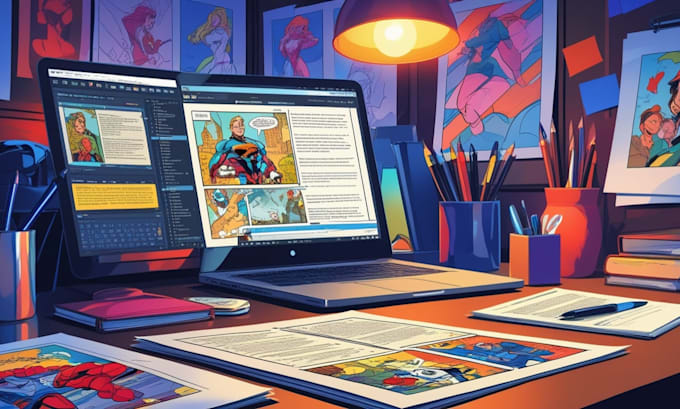 Encoding Script Person Comics Professional comic script editing, dialogue fixing, story enhancement ...