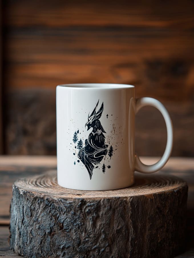 create a custom coffee mug design
