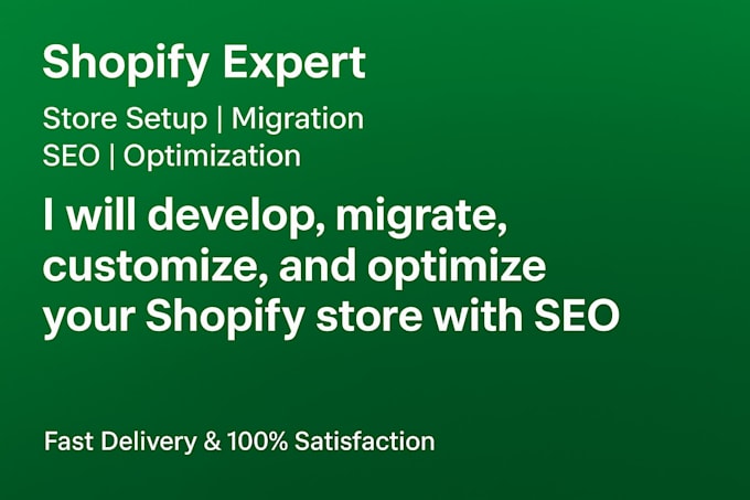 shopify migration developer customization optimization seo