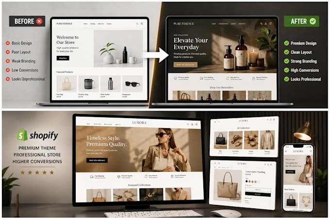 design and setup your shopify store with premium theme