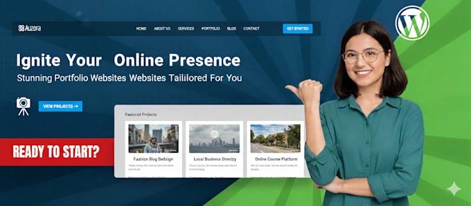 create a wordpress website