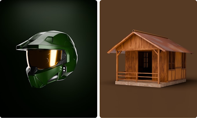 create 3d game ready assets or props in blender